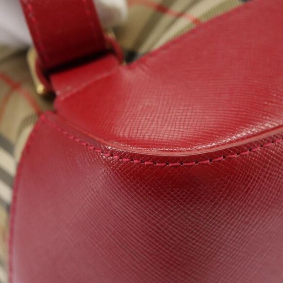 Burberry Nova Check Beige Canvas Backpack Bag (Pre-Owned) - Picture 9 of 16